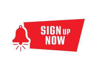Sign up now sign