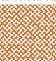 Truchet Tiles Quarter-Circle Pattern