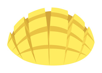 Vector isolated simple mango illustration