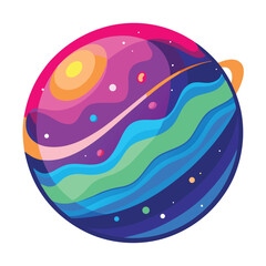 colorful-planet-galaxy-on-white-background
