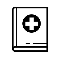 Obraz premium Medical Book - vector icon
