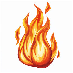 Red Flame Energy Burst - Editable Vector Graphic