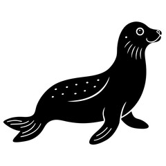 Animal seal silhouette vector illustrator