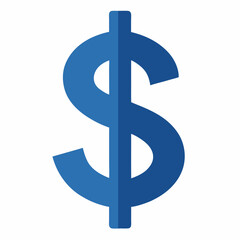 Dollar Sign icon on white background