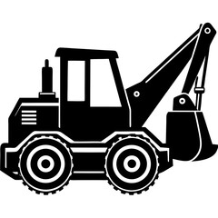 Silhouette of Construction Site