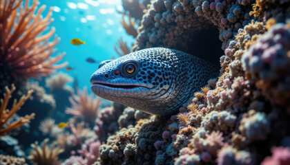 Reef&rsquo;s Silent Sentinel &ndash; Moray Eel Guards the Underwater City
