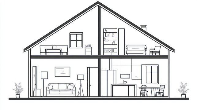 Interior Design of a Split-Level Home