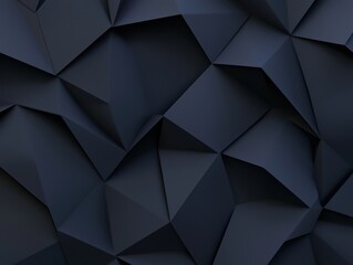 Obraz premium Sleek Dark Abstract Geometric Low Poly Triangles Pattern for Digital Designs, Business