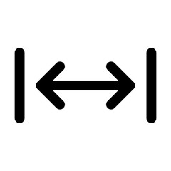 Horizontal resize icon. Vector illustration design