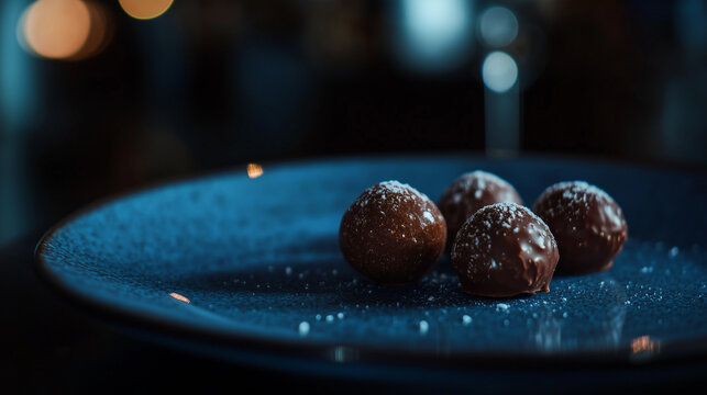 Bolinhas de chocolate com a&ccedil;&uacute;car confeiteiro 