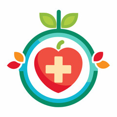 Health icon on white background