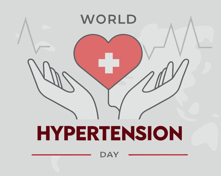 Caring Hands Holding Heart for World Hypertension Day Awareness Campaign - Powered by Adobe