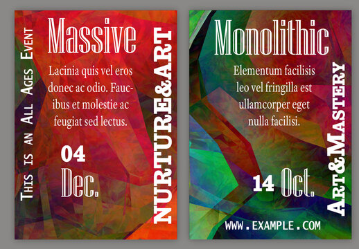 Flyer A4 With Polarized Light In Microscopic View Crystal Structure