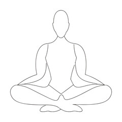 yoga woman silhouette