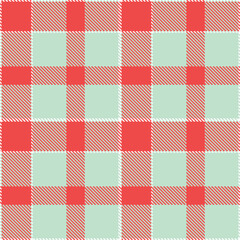 Contemporary Deep white & Vibrant light red Seamless Tartan Fabric Design