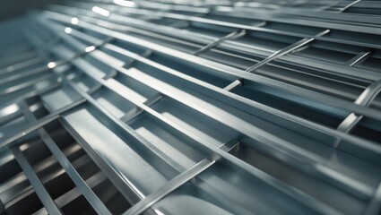 Obraz premium texture steel framework metal beams