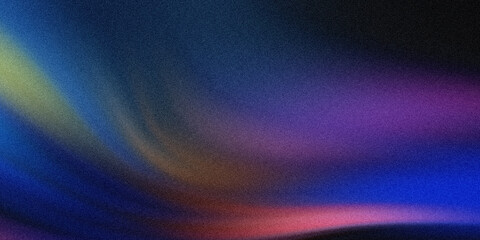 Abstract background with blurred multicolored waves of blue purple yellow and pink hues creating a soft effect