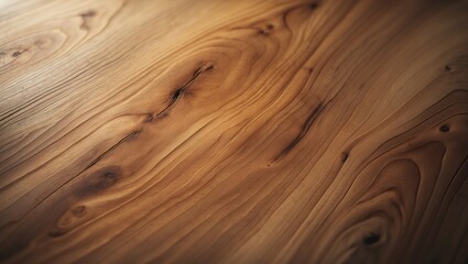 Fototapeta premium Close-up of a slab of saw cut wood treated with varnish against a black background. Isolated. Luxury wood suitable for countertops and tables.