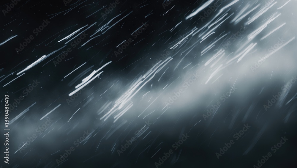 Poster texture of rain and fog on a dark background overlay effect