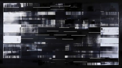 A spot color graphic print, archival quality print, multiple perfect horizontal waveform snapshots, subway tile pattern composition, Generative AI illustrations.
