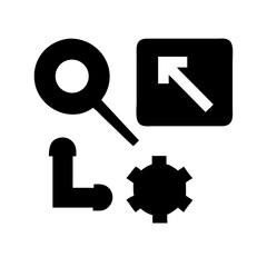 .optimization line editable icon set Simple Set of SEO Related Vector Line Icons. Contains such Icons as Increase Sales, Traffic Management, Social Networks and more. 