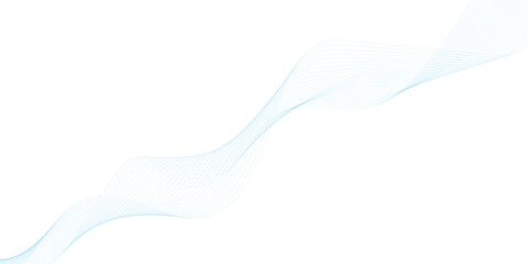 Abstract vector background with blue wavy lines. Blue wave background. Blue lines vector illustration. Curved wave. Abstract wave element.	