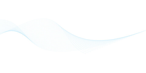 Abstract vector background with blue wavy lines. Blue wave background. Blue lines vector illustration. Curved wave. Abstract wave element.	