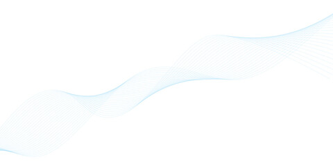 Abstract vector background with blue wavy lines. Blue wave background. Blue lines vector illustration. Curved wave. Abstract wave element.	