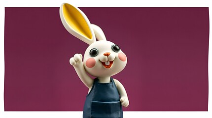 easter bunny with egg