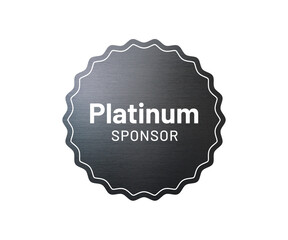 Platinum Sponsor Badge PNG