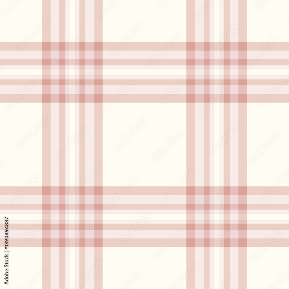 Poster elegant plaid pattern in muted pinks and creams. classic design perfect for textiles, backgrounds, a