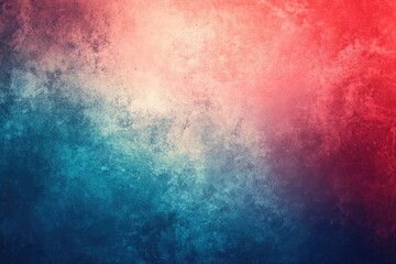 Abstract watercolor painting with a blend of blue white and red colors creating a soft texture