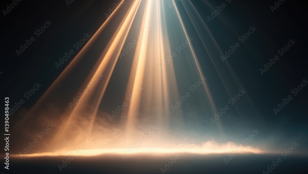 Aufkleber sun rays light separated on background for overlay design