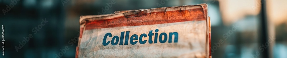Poster minimalist financial recovery aesthetic vintage collection folder symbolizing professional debt mana