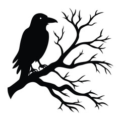 crow on a branch