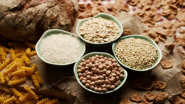 Hand Placing Bowl with Carbs Food on Table