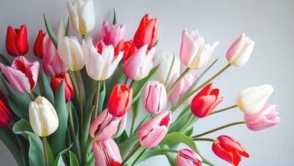 Obraz premium Colorful bouquet of tulips.