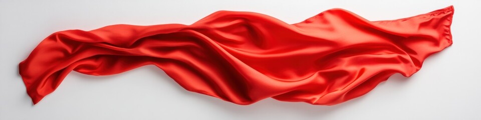 Obraz premium Universal Day of Culture Vibrant Crimson Silk Artistry - Flowing Elegance in Patriotic Brand Storytelling for Premium Digital Campaigns