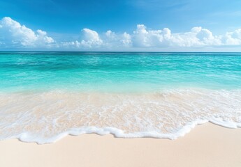 Fototapeta premium tropical beach with blue sky