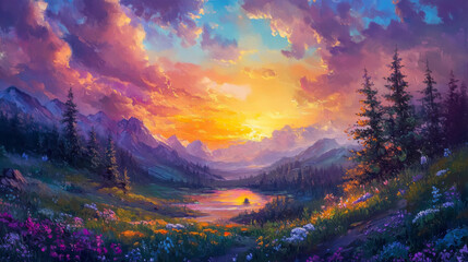 Naklejka premium breathtaking ocean view