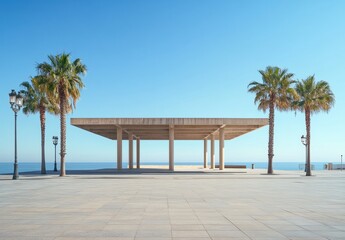 palm trees on the beach