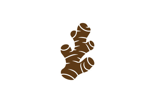 Symbol of simple Ginger silhouette in a simple, minimalist vector on a white background