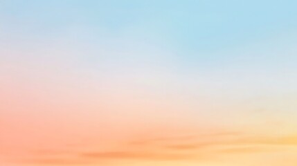 Obraz premium Soft pastel sky gradient background.
