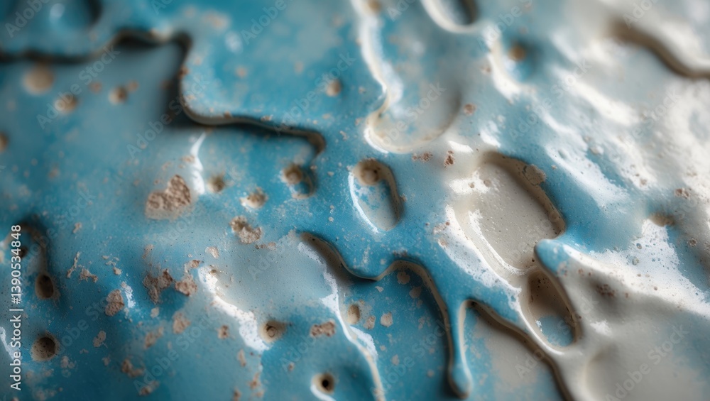 Aufkleber exquisite glazes on handmade ceramic texture background. abstract textured color patterns in ceramic
