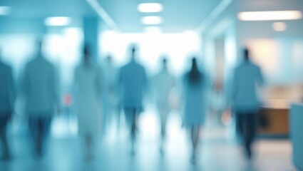 HAZY OFFICE SETTING, UPDATED BUSINESS AREA, HEALTHCARE HALL INTERIOR