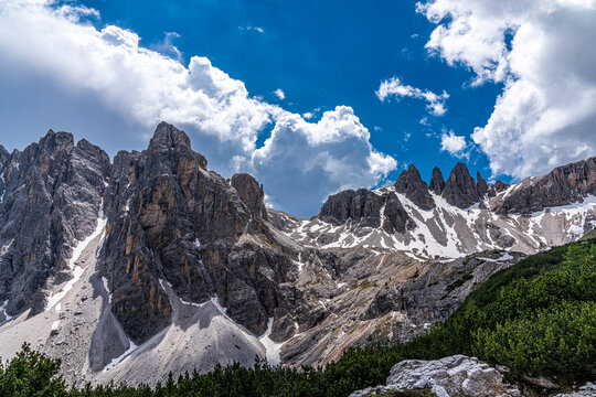 Dolomiten - die drei Zinnen in S&uuml;dtirol gehen beim Aufstieg
