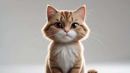 Fototapeta premium Home is where the cute brown cat loves