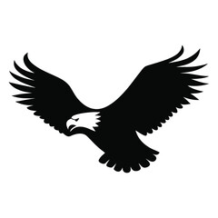 Naklejka premium eagle in the sky, eagle on white background, eagle victor illustration