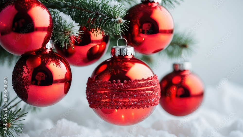 Poster cheerful christmas setup including sample text