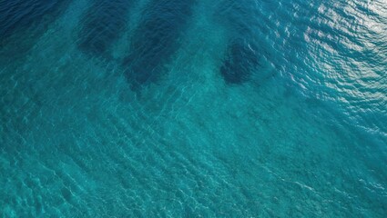 Bird's-eye perspective of a pristine sea water surface.